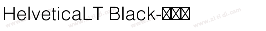 HelveticaLT Black字体转换